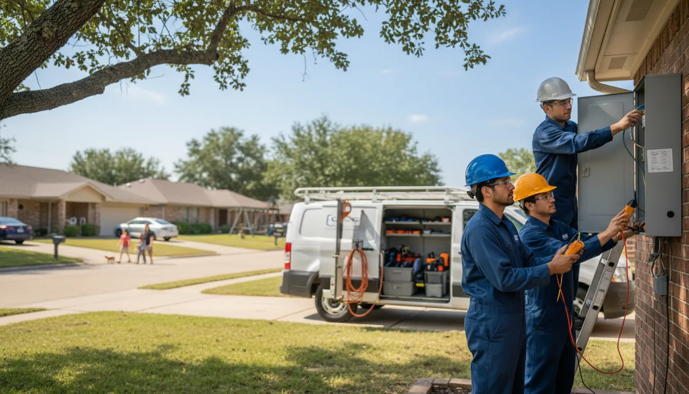 Certified electrician providing emergency electrical services in Aurora, KS